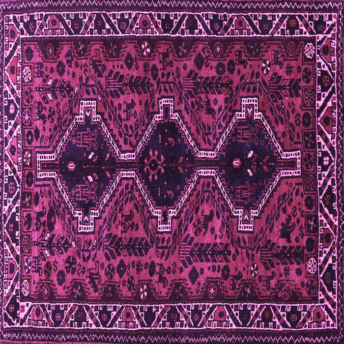 Square Persian Purple Traditional Rug, tr873pur