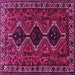 Square Persian Pink Traditional Rug, tr873pnk