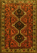 Machine Washable Persian Yellow Traditional Rug, wshtr873yw