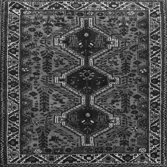Serging Thickness of Persian Gray Traditional Rug, tr873gry