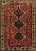 Machine Washable Persian Brown Traditional Rug, wshtr873brn