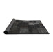 Sideview of Traditional Charcoal Black Persian Rug, tr874