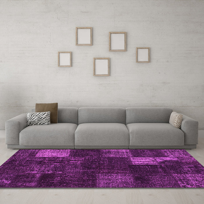 Machine Washable Persian Pink Traditional Rug in a Living Room, wshtr874pnk