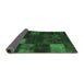 Sideview of Persian Emerald Green Traditional Rug, tr874emgrn