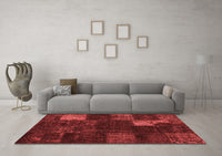 Machine Washable Persian Red Traditional Rug, wshtr874red