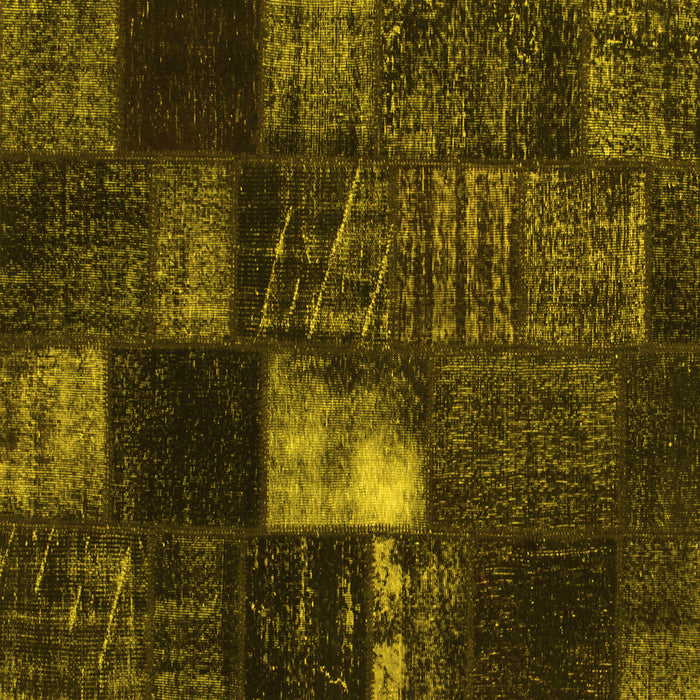 Square Persian Yellow Traditional Rug, tr875yw