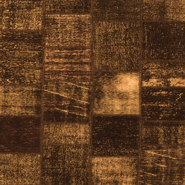 Serging Thickness of Persian Orange Traditional Rug, tr875org