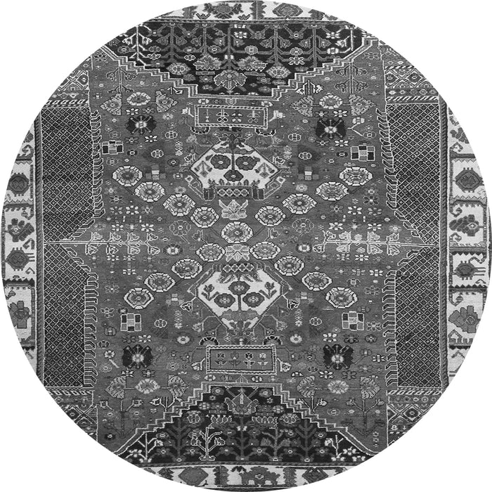 Square Persian Gray Traditional Rug, tr876gry