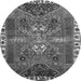 Square Persian Gray Traditional Rug, tr876gry