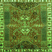 Serging Thickness of Persian Green Traditional Rug, tr876grn