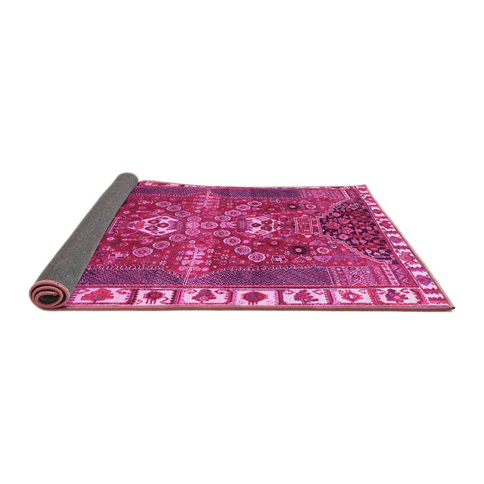 Sideview of Persian Pink Traditional Rug, tr876pnk