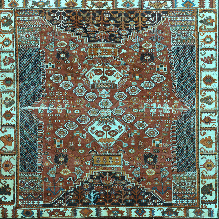 Square Persian Light Blue Traditional Rug, tr876lblu