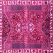 Square Persian Pink Traditional Rug, tr876pnk