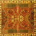 Square Persian Yellow Traditional Rug, tr876yw