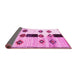 Sideview of Southwestern Pink Country Rug, tr877pnk