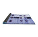 Sideview of Southwestern Blue Country Rug, tr877blu