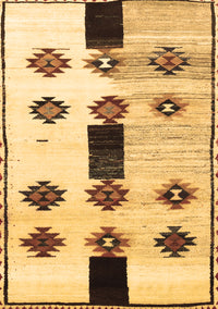 Southwestern Brown Country Rug, tr877brn