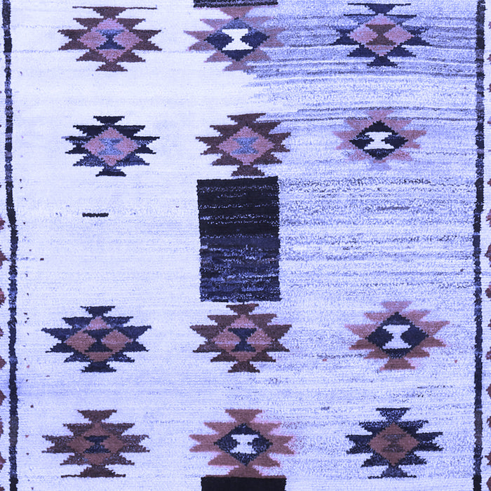 Southwestern Blue Country Rug, tr877blu
