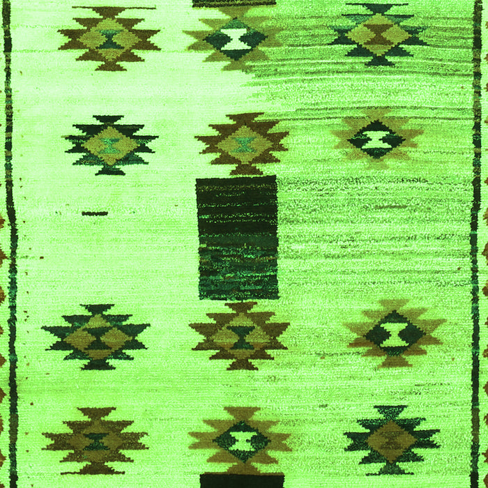 Southwestern Green Country Rug, tr877grn