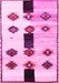 Southwestern Pink Country Rug, tr877pnk