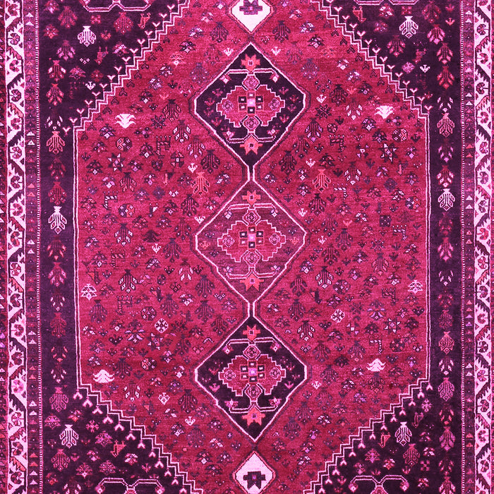 Machine Washable Persian Pink Traditional Rug, wshtr878pnk