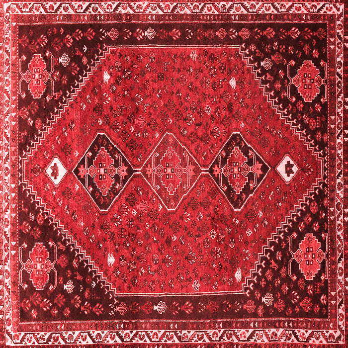 Machine Washable Persian Red Traditional Rug, wshtr878red