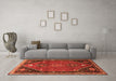 Machine Washable Persian Orange Traditional Area Rugs in a Living Room, wshtr878org