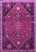 Machine Washable Persian Purple Traditional Area Rugs, wshtr878pur