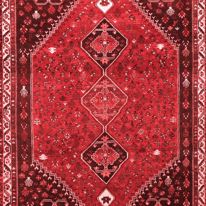 Machine Washable Persian Red Traditional Rug, wshtr878red