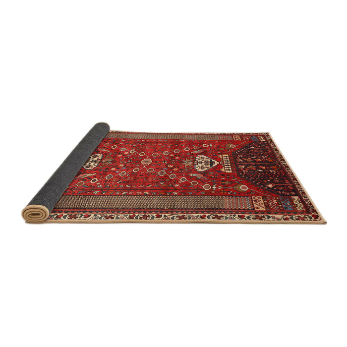Sideview of Traditional Gold Brown Persian Rug, tr879