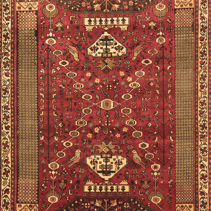 Machine Washable Persian Brown Traditional Rug, wshtr879brn