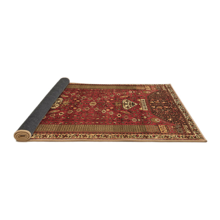 Sideview of Persian Brown Traditional Rug, tr879brn