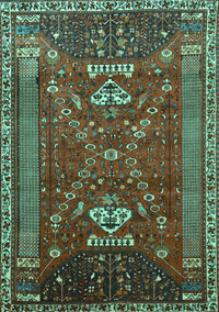Persian Turquoise Traditional Rug, tr879turq