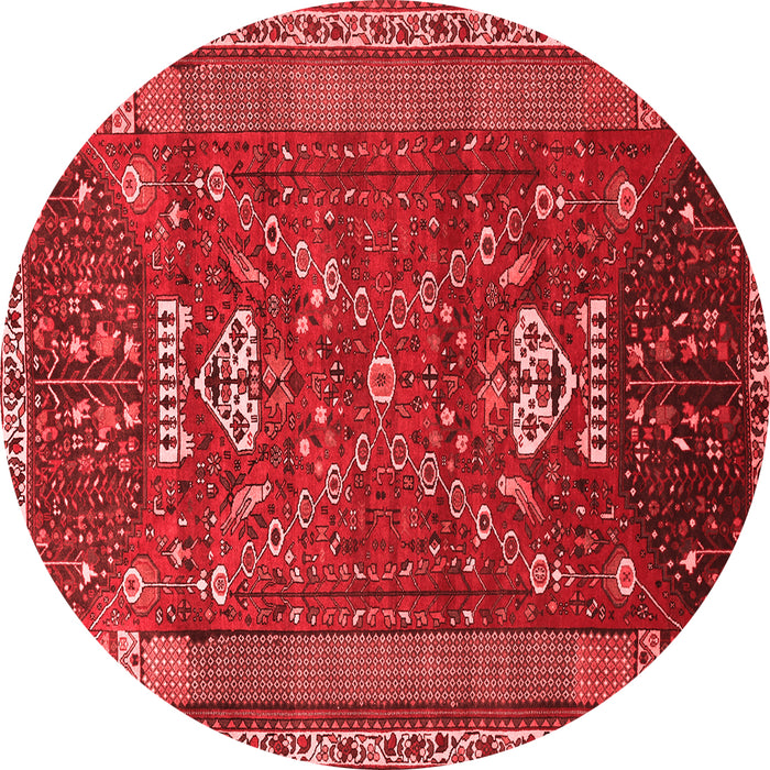 Machine Washable Persian Red Traditional Rug, wshtr879red