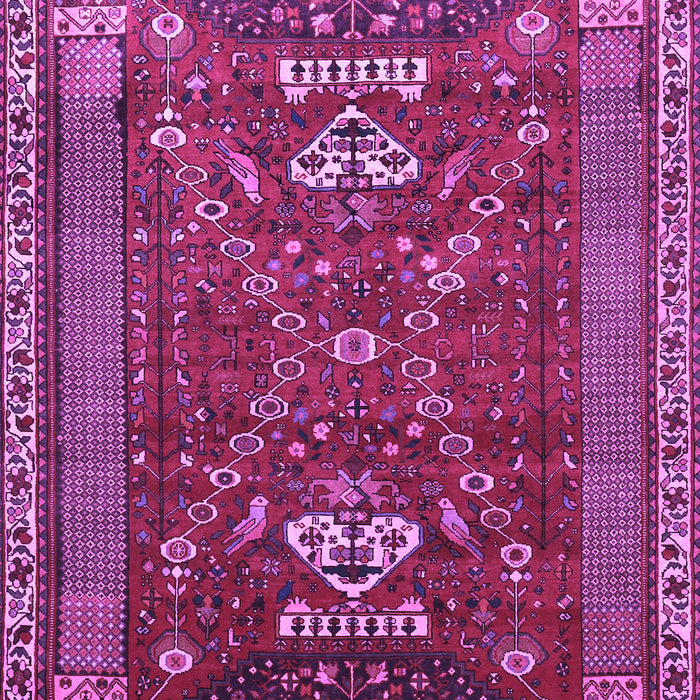 Machine Washable Persian Purple Traditional Area Rugs, wshtr879pur