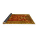 Sideview of Persian Yellow Traditional Rug, tr879yw