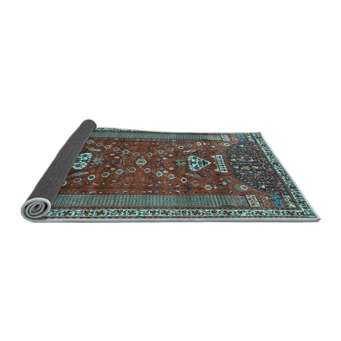 Sideview of Persian Light Blue Traditional Rug, tr879lblu