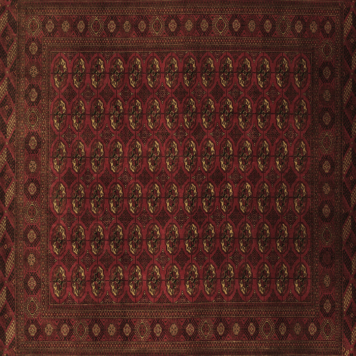 Square Machine Washable Persian Brown Traditional Rug, wshtr87brn