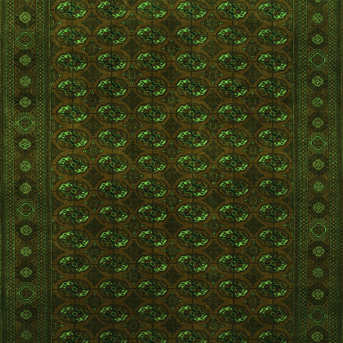 Serging Thickness of Machine Washable Persian Green Traditional Area Rugs, wshtr87grn