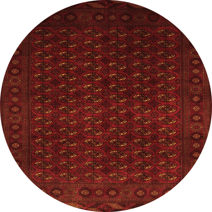 Square Persian Orange Traditional Rug, tr87org