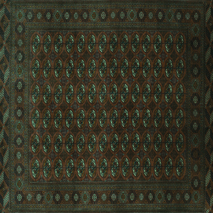 Square Machine Washable Persian Turquoise Traditional Area Rugs, wshtr87turq