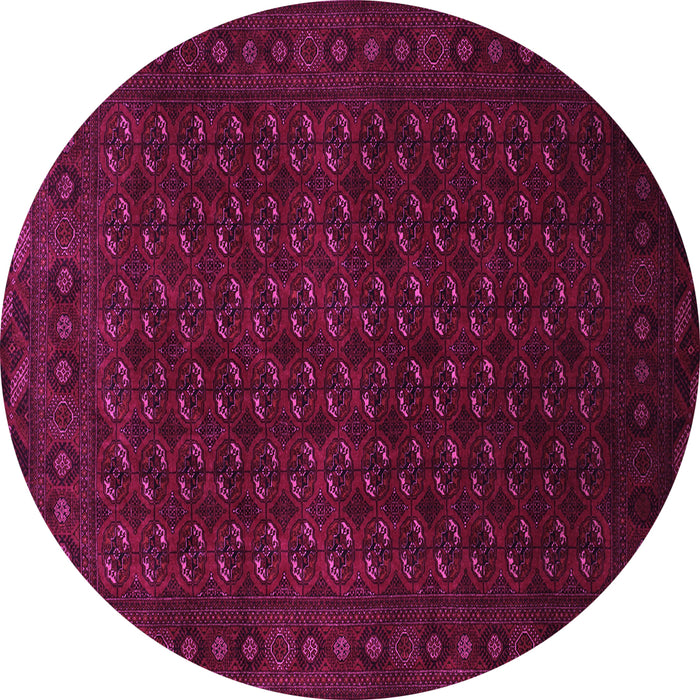 Round Persian Pink Traditional Rug, tr87pnk