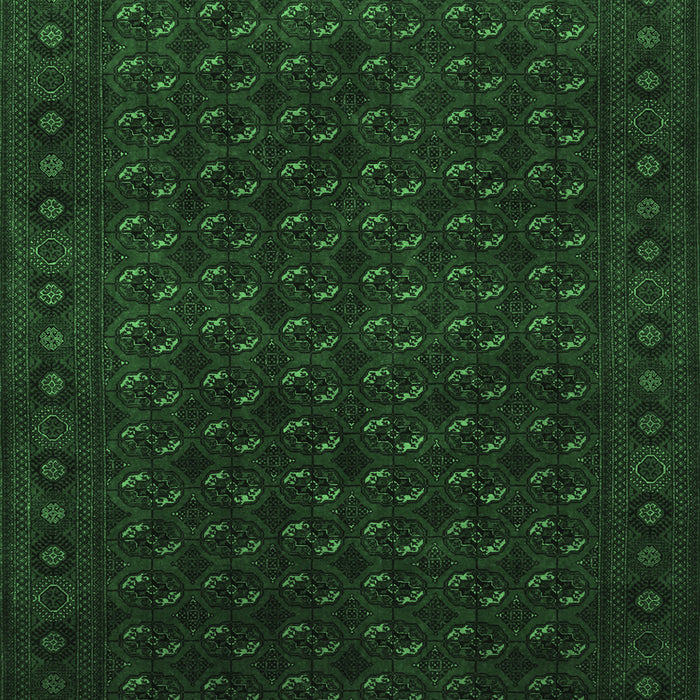 Machine Washable Persian Emerald Green Traditional Area Rugs, wshtr87emgrn