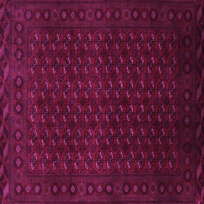 Square Machine Washable Persian Pink Traditional Rug, wshtr87pnk