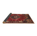 Sideview of Traditional Brown Persian Rug, tr880