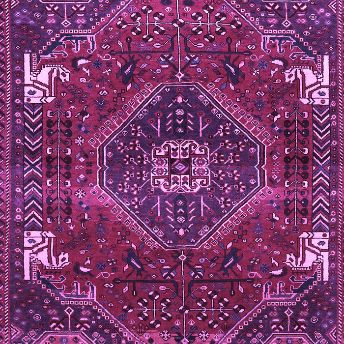 Machine Washable Persian Purple Traditional Area Rugs, wshtr880pur