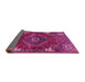 Sideview of Persian Pink Traditional Rug, tr880pnk