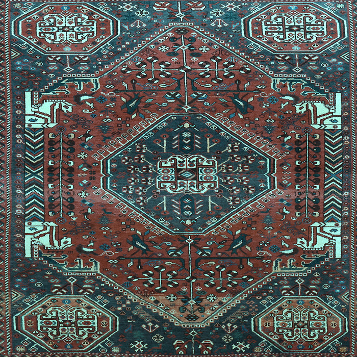 Square Persian Light Blue Traditional Rug, tr880lblu