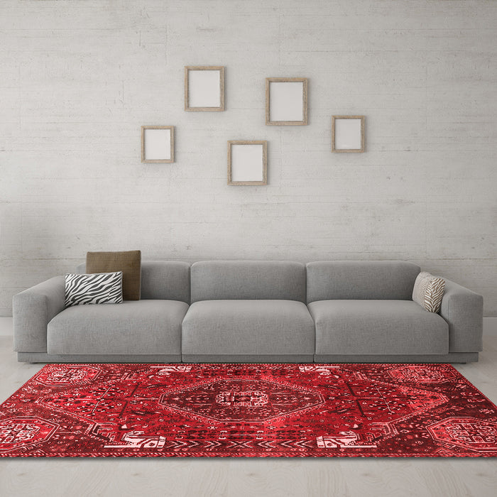 Traditional Red Washable Rugs
