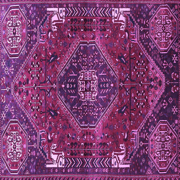 Square Persian Purple Traditional Rug, tr880pur